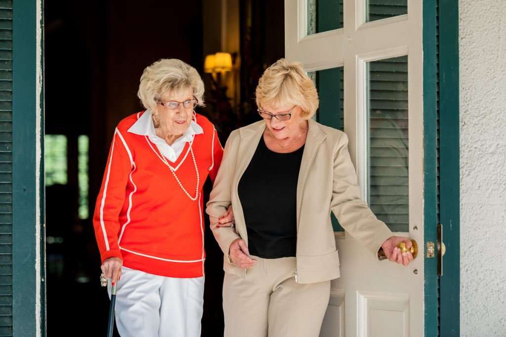 Senior with Caregiver